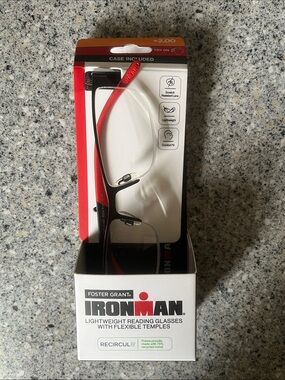 Foster Grant: Ironman Reading Glasses - Black and Red